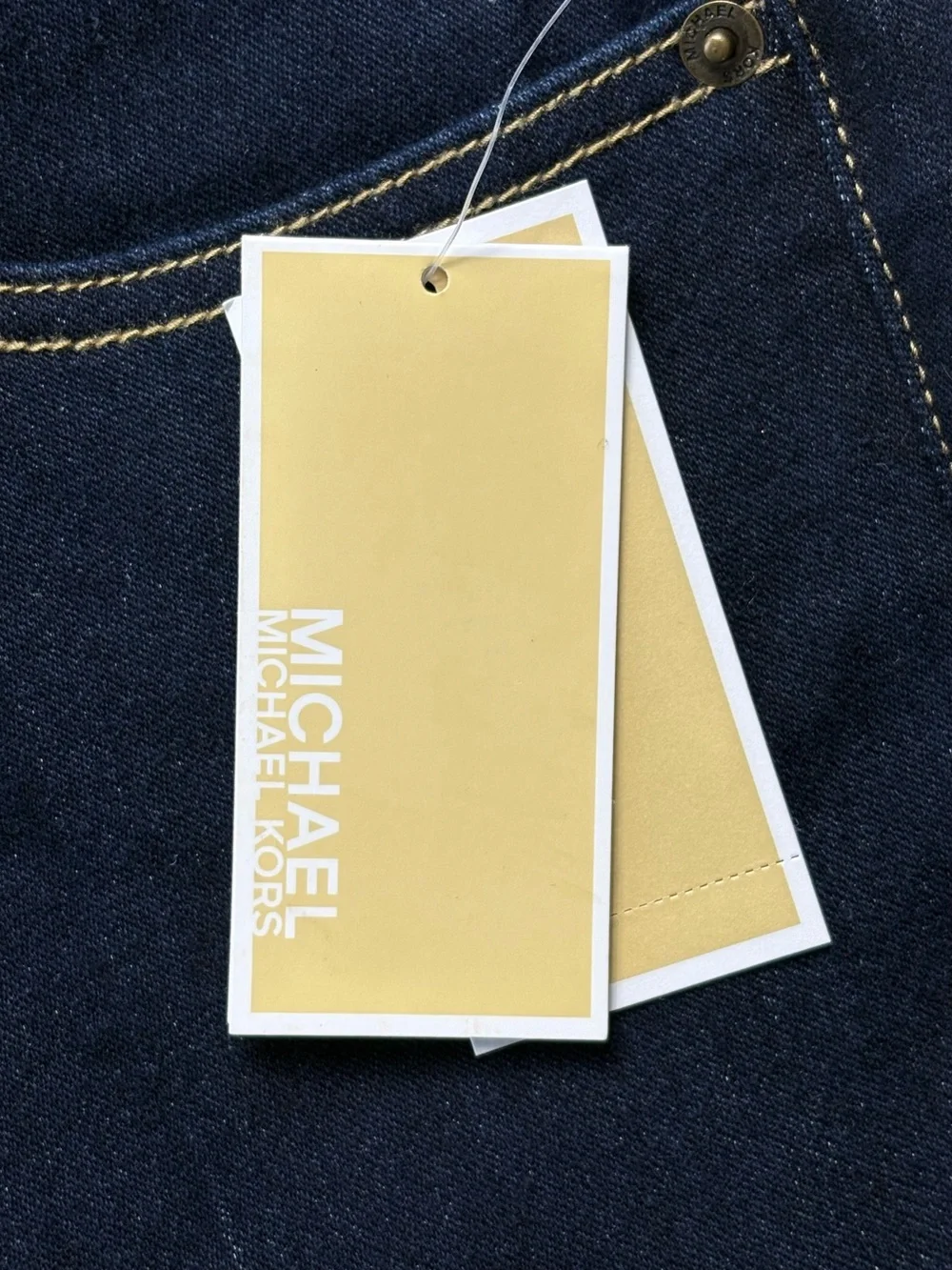NWT Michael Kors MK Izzy Skinny Jeans New Midnight Dark Wash Size 10